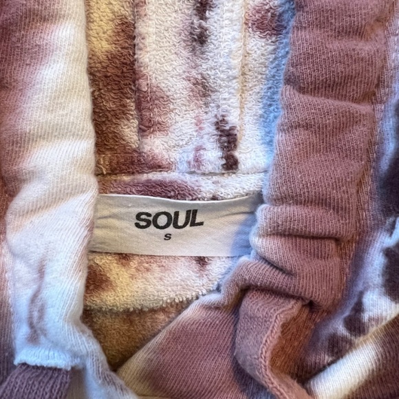 Soulcycle Brown Tye dye cropped sweatshirt Small - Picture 2 of 2